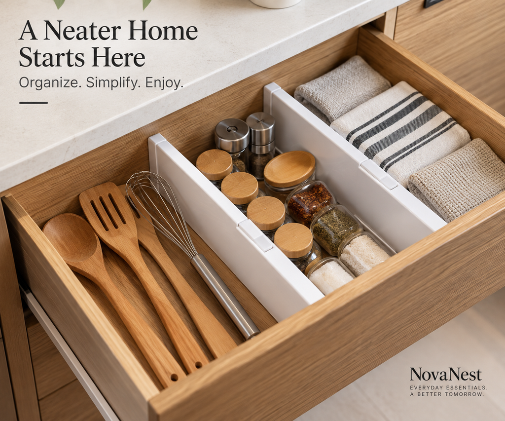 Adjustable Drawer Dividers - A Neater Home Starts Here